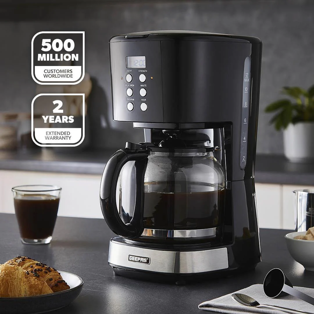 1.5L Filter Coffee Machine & 2-Slice Toaster Matching Set - Image 2