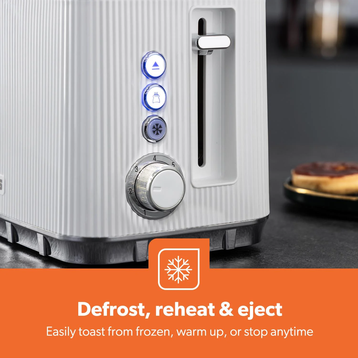 1.7L 3000W Electric Kettle & 2 Slice Toaster Kitchen Set Arcus White - Image 8