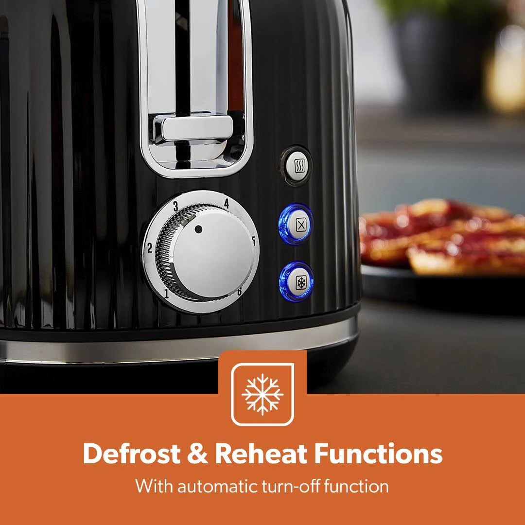 1.7L Digital Electric Kettle & 2 Slice Bread Toaster Combo Set - Image 4