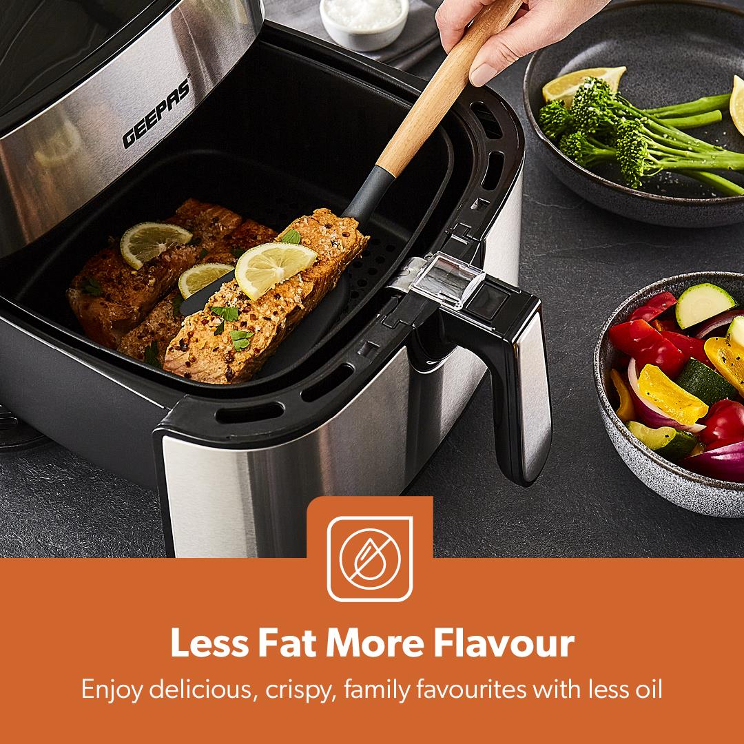 1.7L Electric Kettle 2 Slice Bread Toaster & 7.5L Air Fryer Set - Image 5