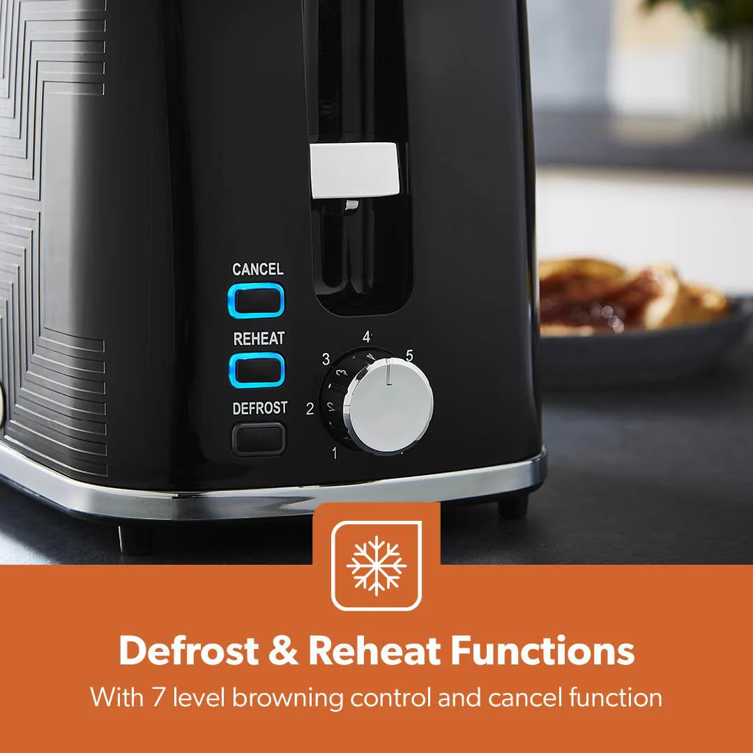 1.7L Illuminating Electric Kettle & 2-Slice Bread Toaster Combo Set - Image 7