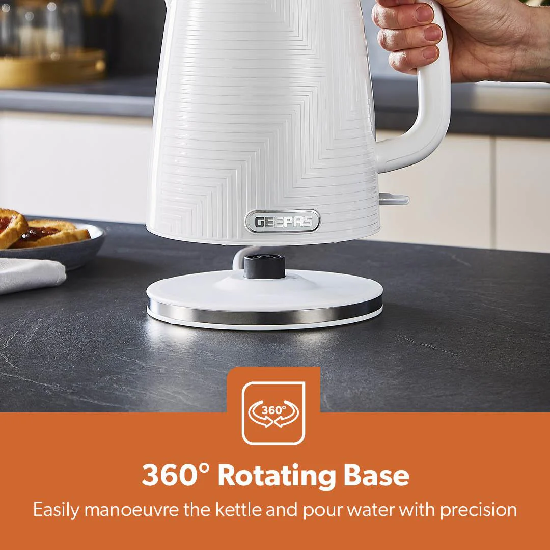 White Opus 1.7L Electric Kettle and 2-Slice Toaster Set - Image 10