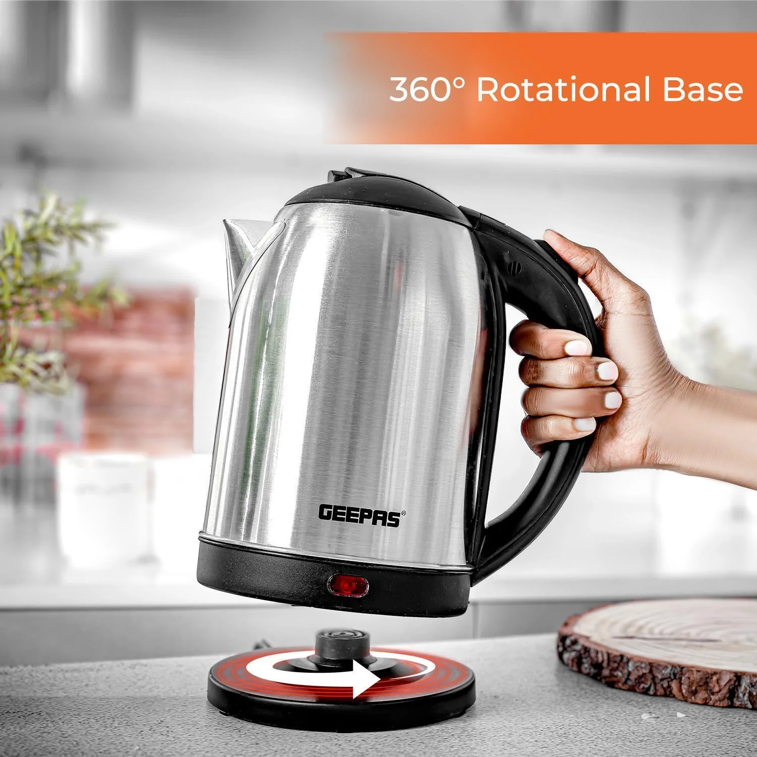 1.8L Cordless Electric Kettle & 2-Slice Bread Toaster Set - Image 6