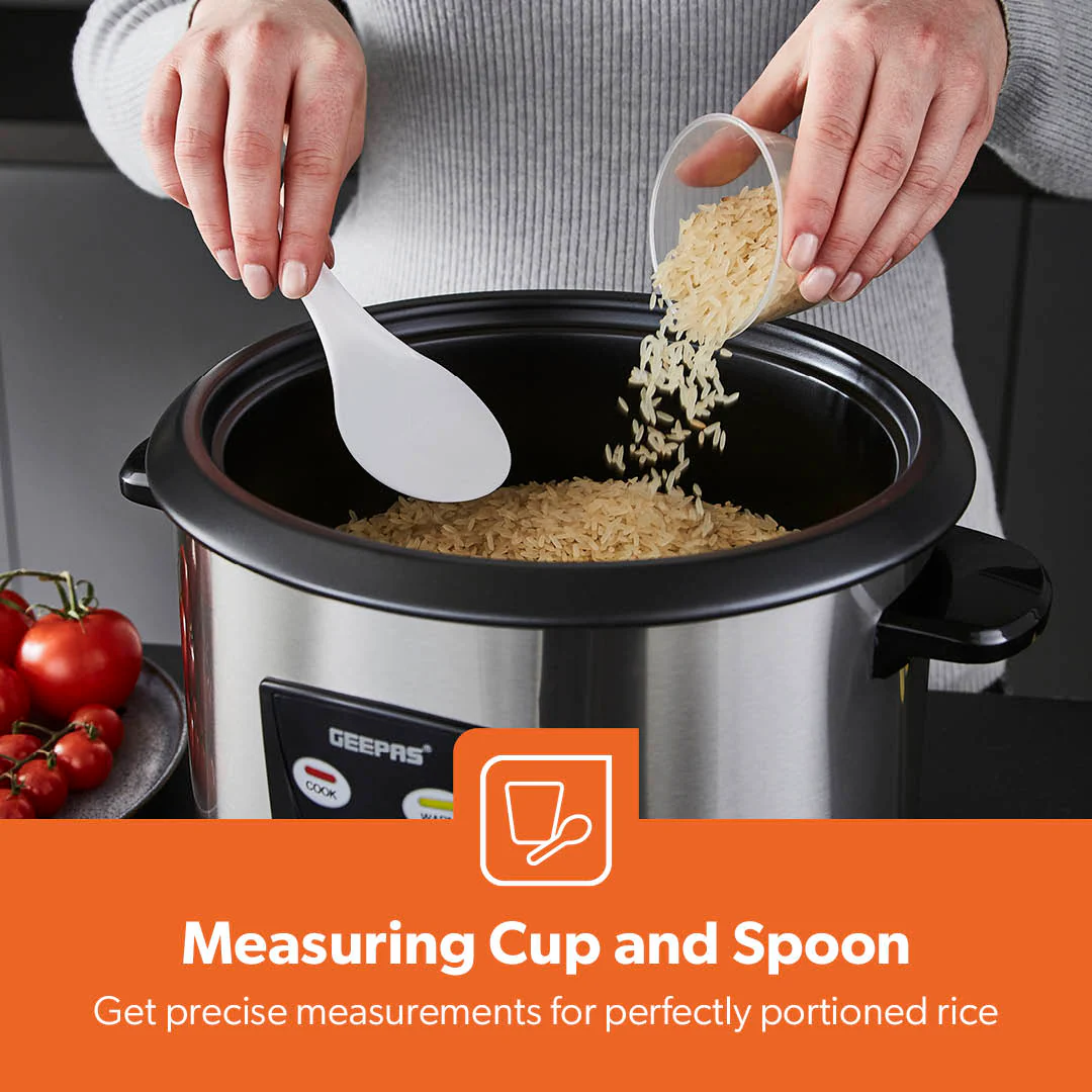 1.8L Non-Stick Stainless Steel Rice Cooker and Steamer 700W - Image 7