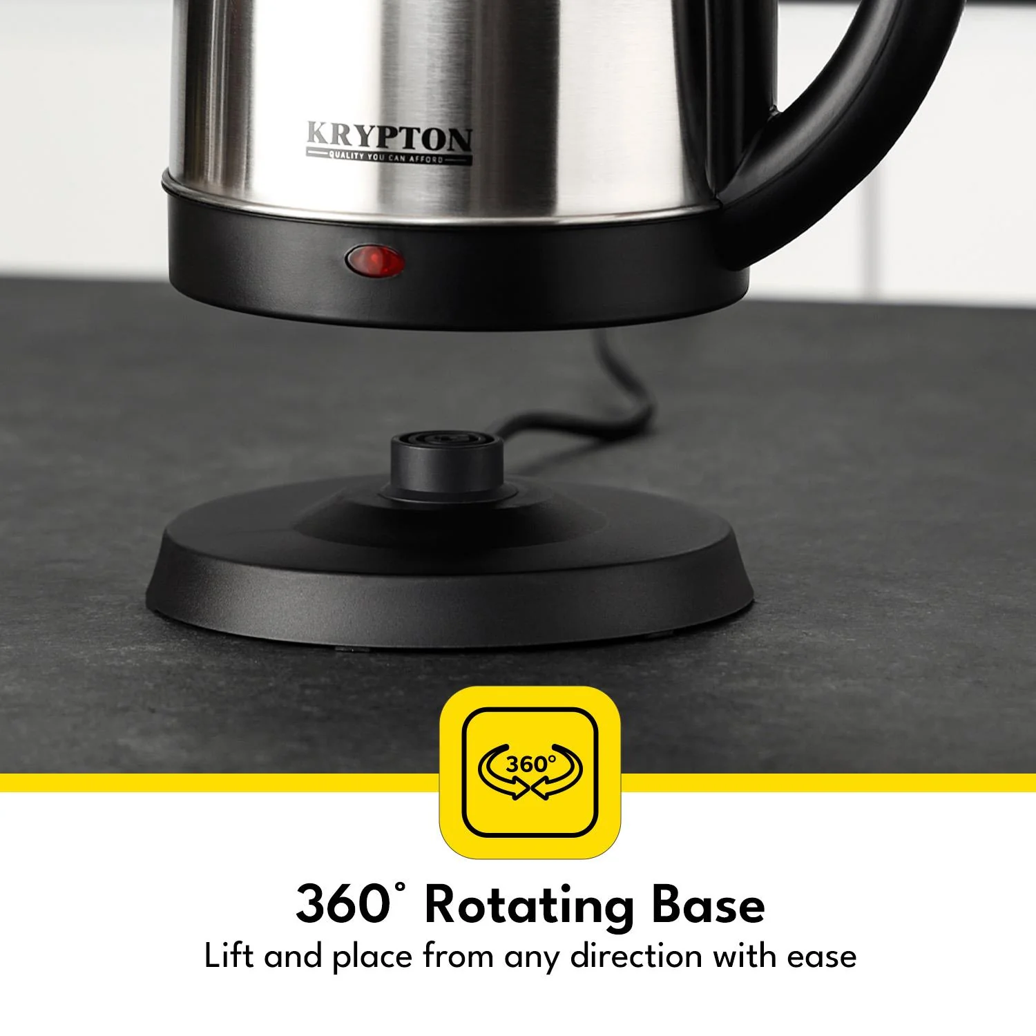 1.8L Stainless Steel Jug Kettle With LED Indicator - Image 5