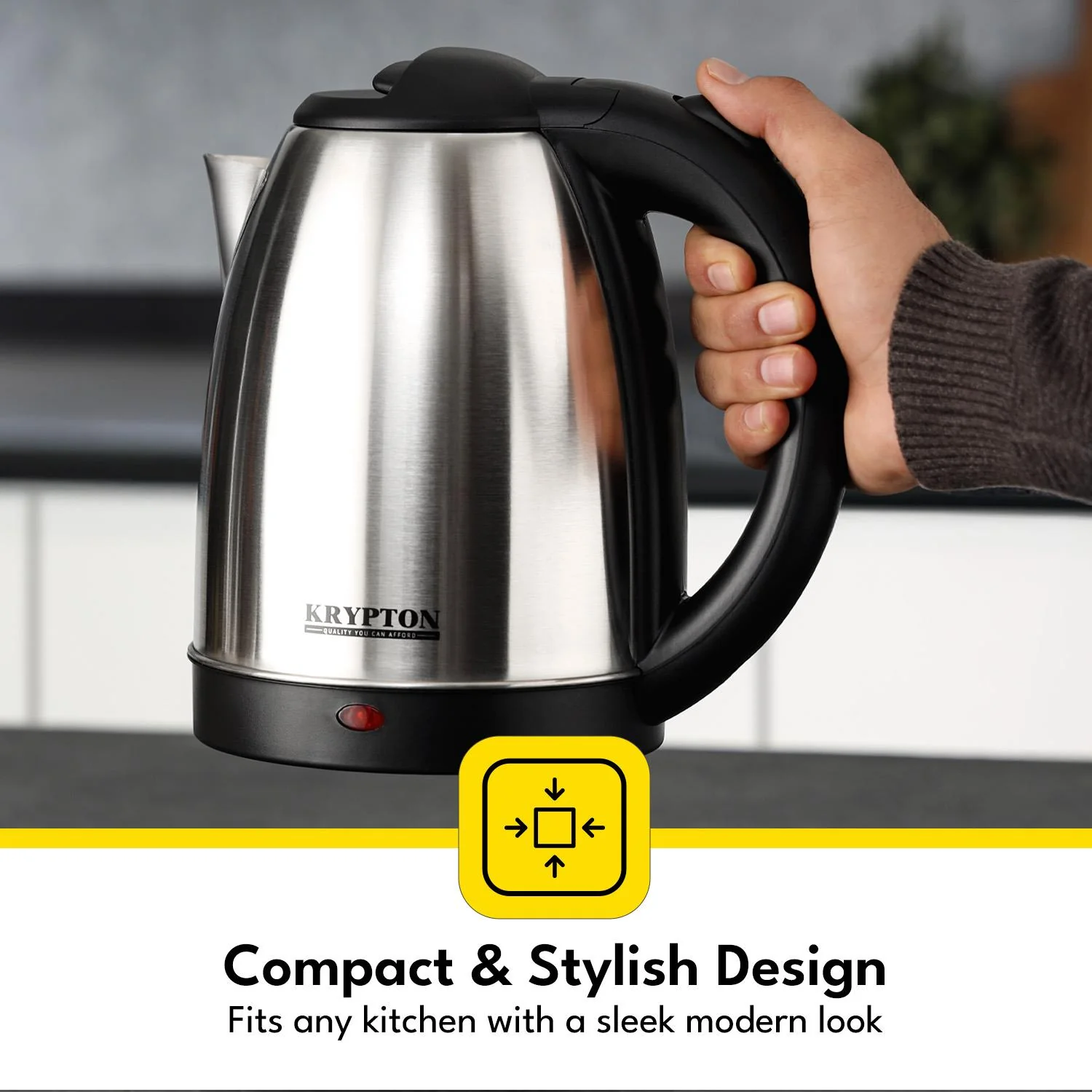 1.8L Stainless Steel Jug Kettle With LED Indicator - Image 6