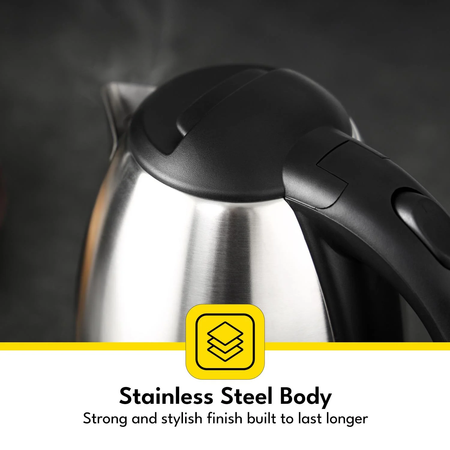 1.8L Stainless Steel Jug Kettle With LED Indicator - Image 7