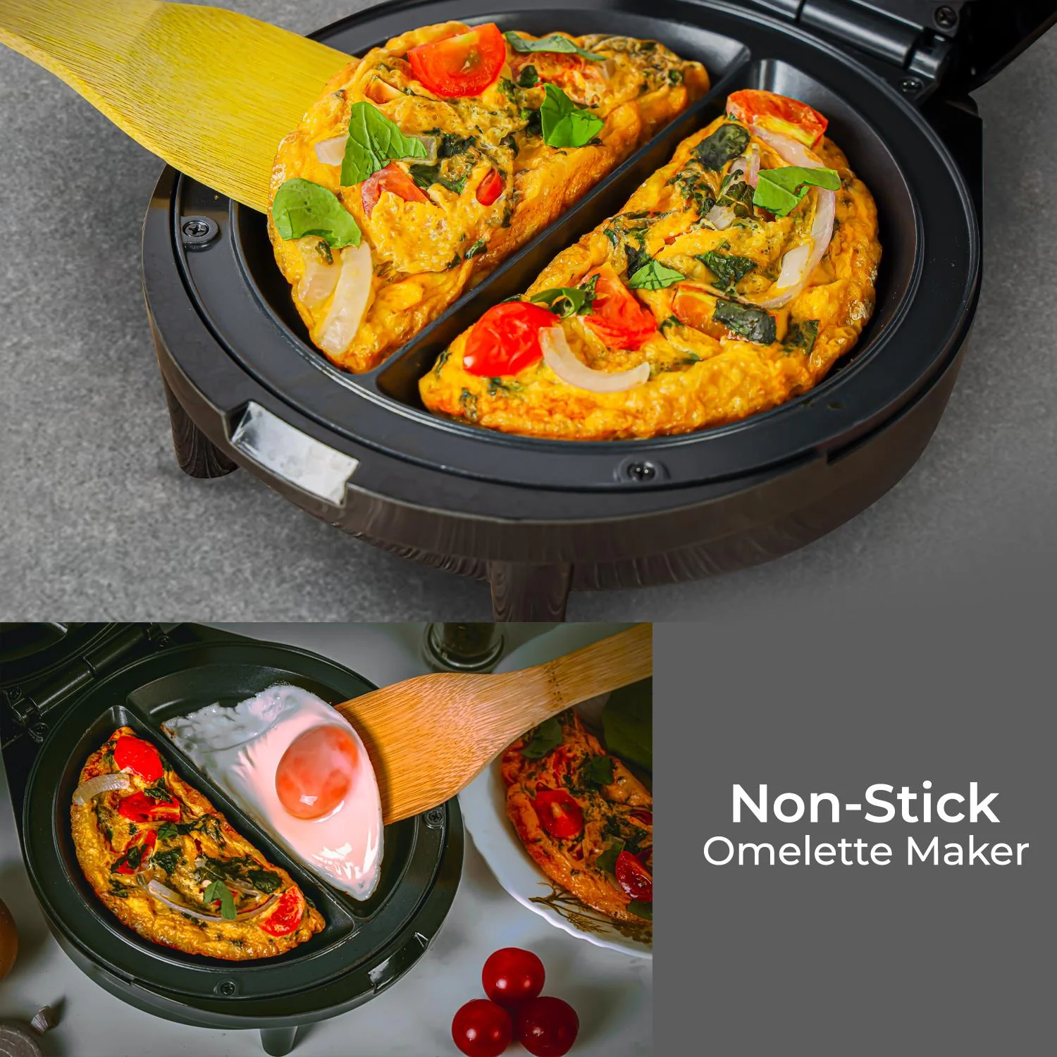 1000W Omelette Maker & 400W Mini Food Processor Kitchen Combo - Image 10