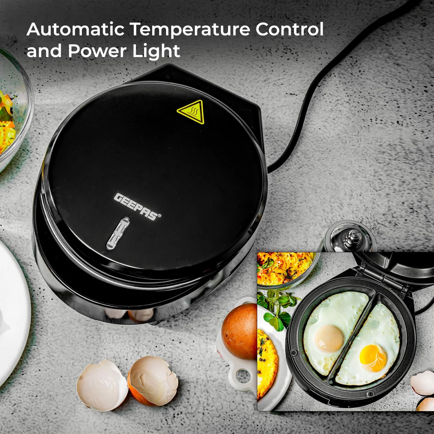 1000W Omelette Maker & 400W Mini Food Processor Kitchen Combo - Image 8