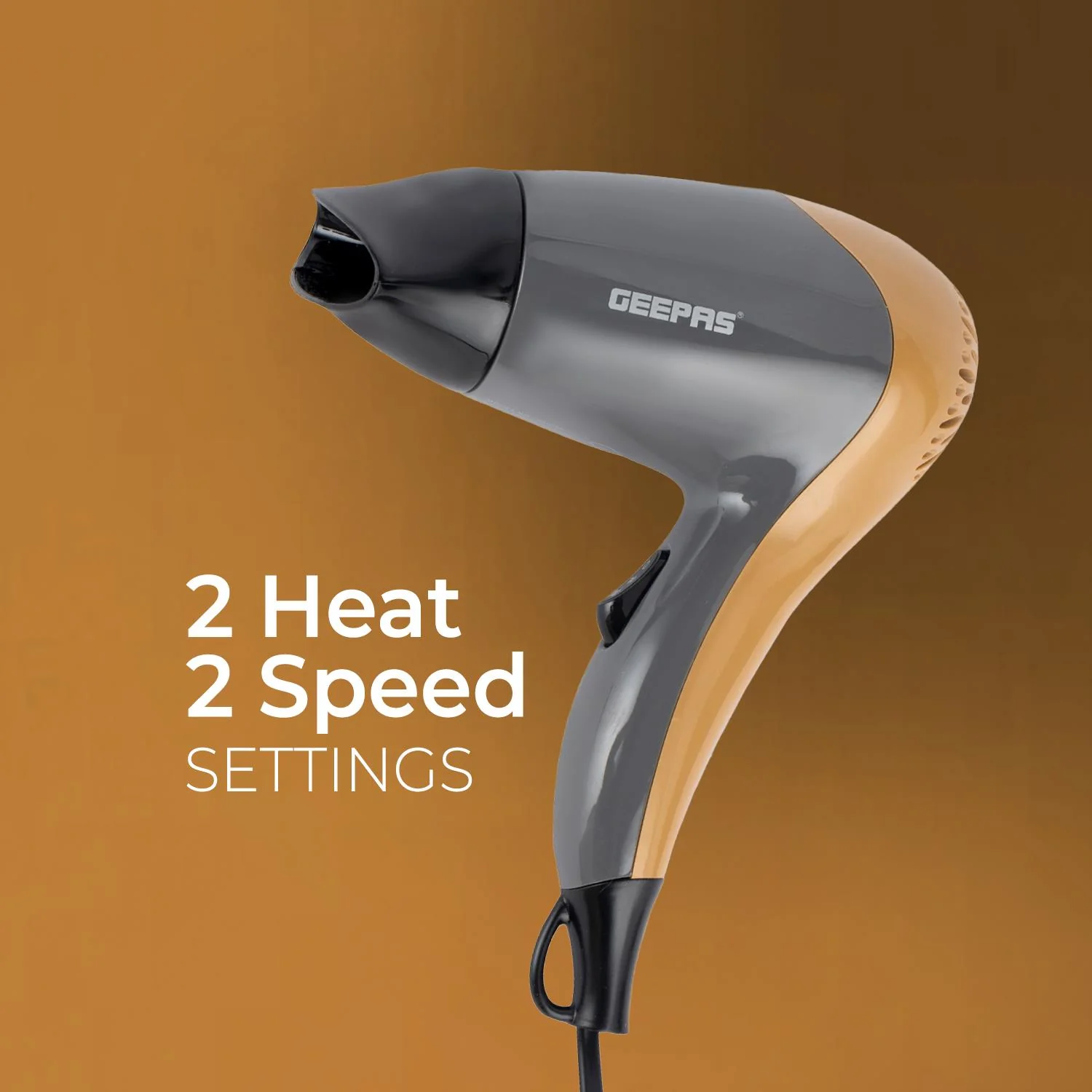 1200W Powerful Hair Dryer 2-Speed 2 Heat Settings - Image 4