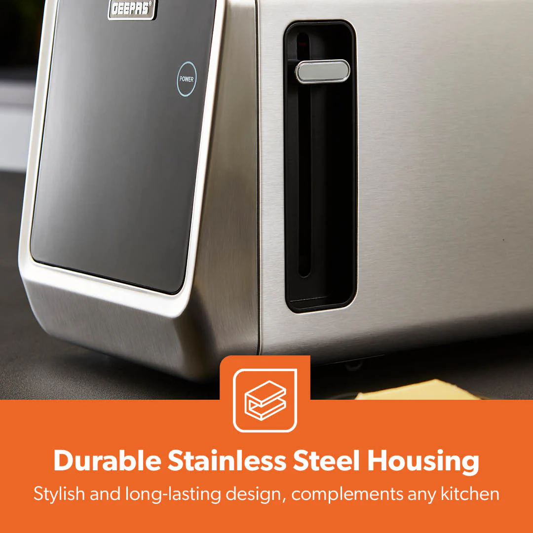 1450W High-Power Touchscreen Digital Two-Slice Extra-Long Toaster - Image 9