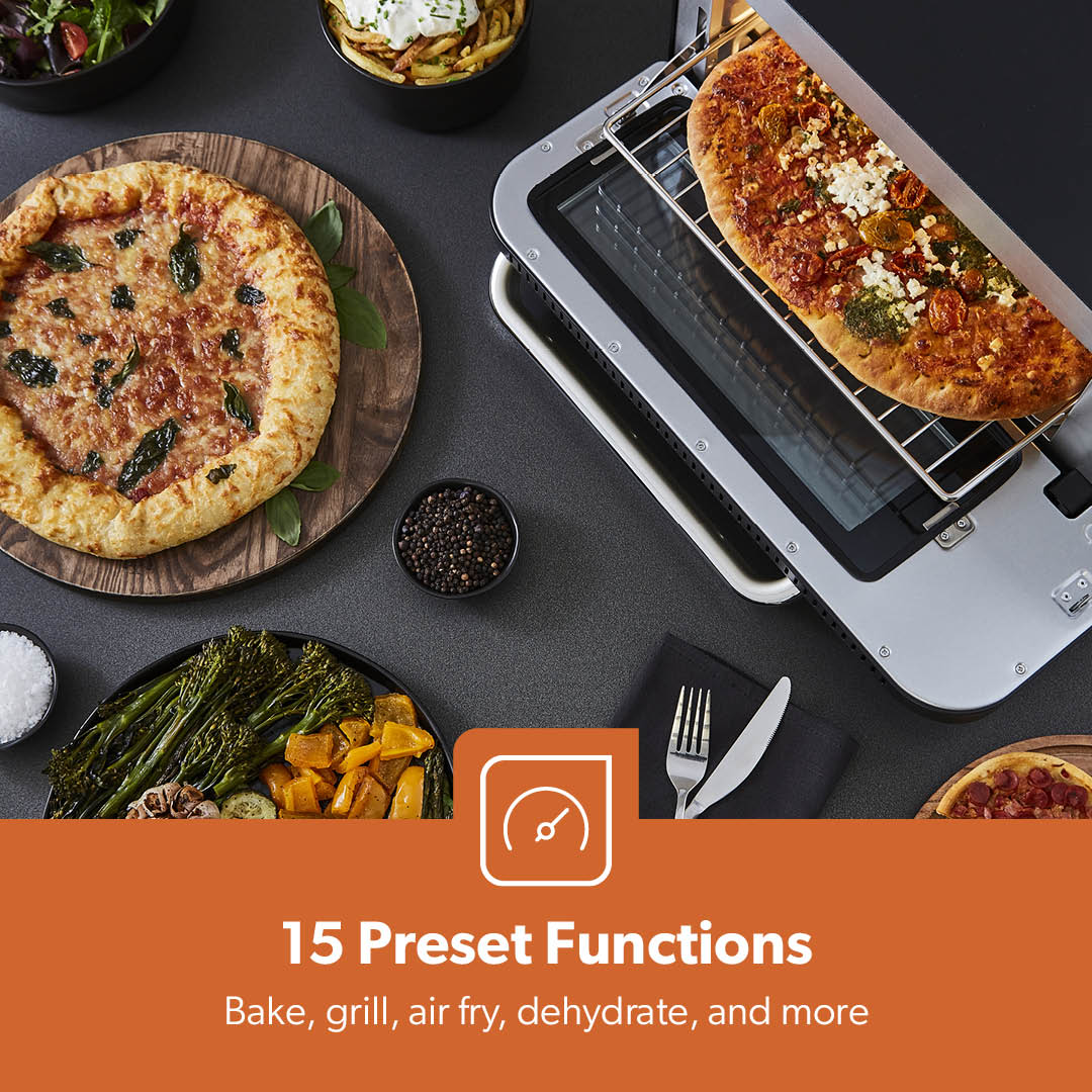 15-In-1 Black Air Fryer Pizza Oven For Indoor & Outdoor 18L - Image 7