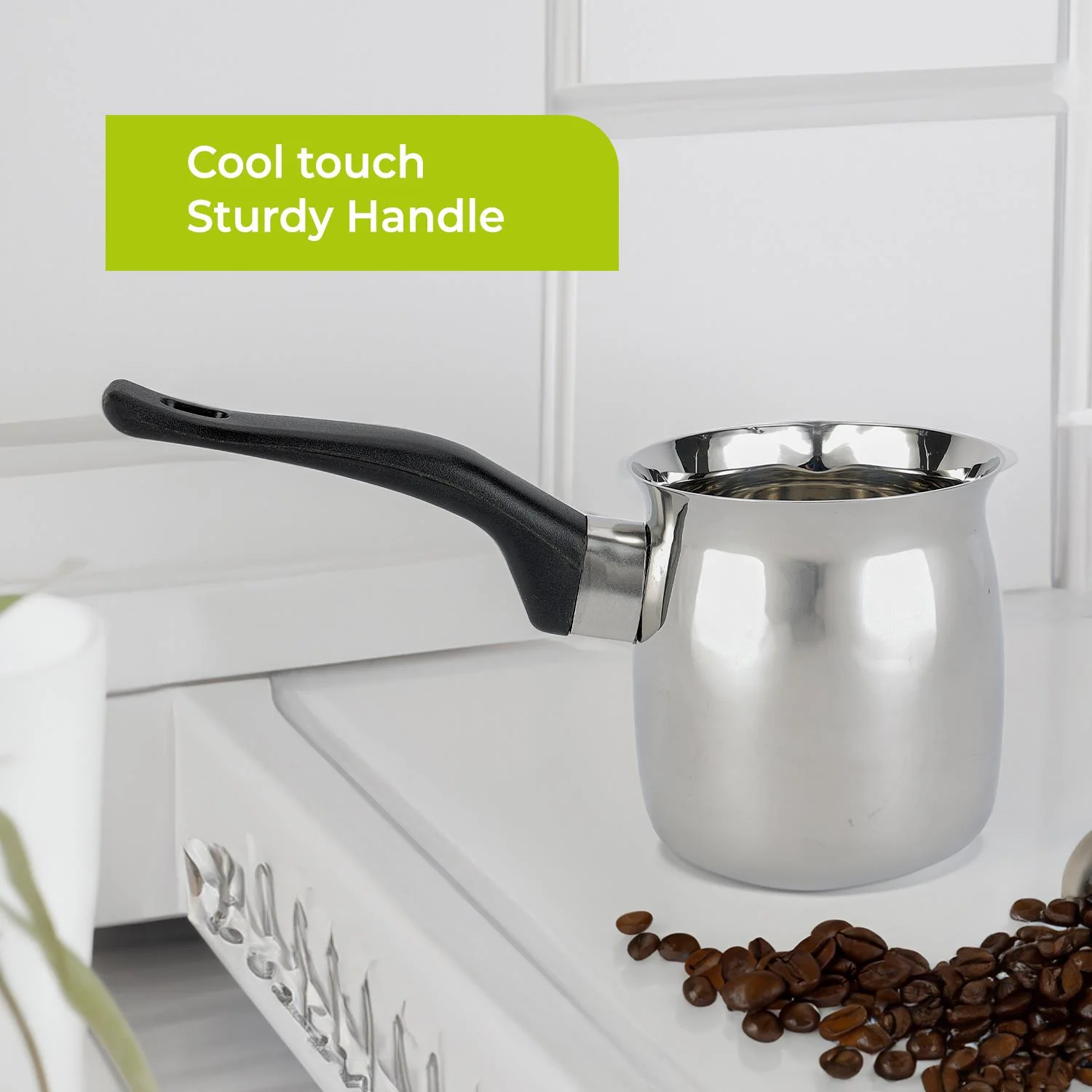 18oZ Stainless Steel Turkish Cezve Coffee and Tea Warmer - Image 5