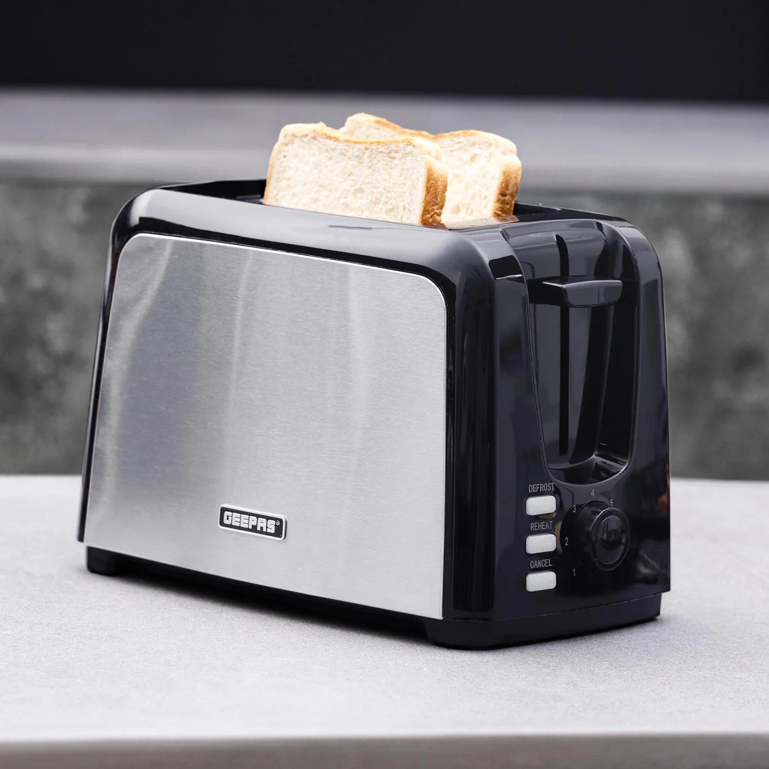 2 Slice Bread Toaster & 1.7L 2200W Electric Kettle Set - Image 3