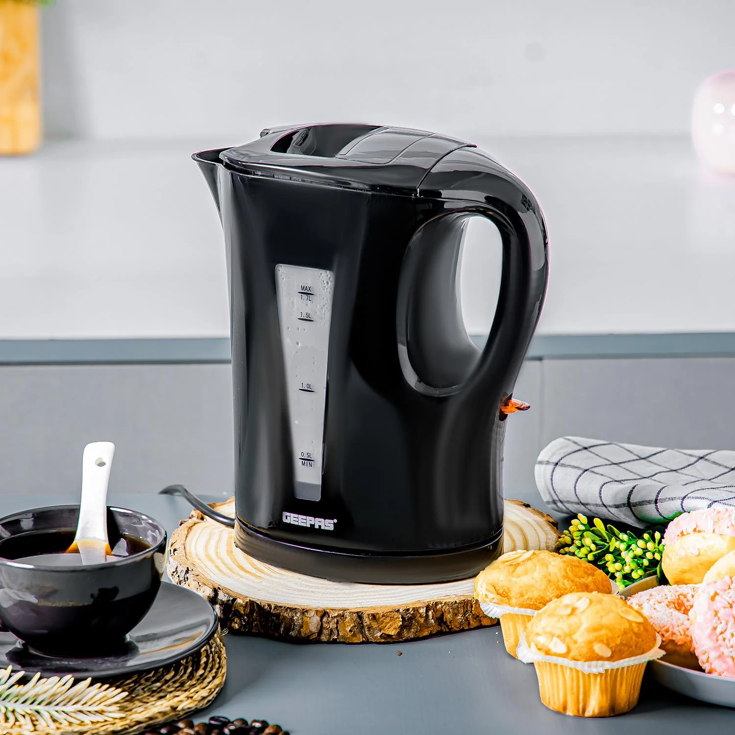 2 Slice Toaster, 1.7L Electric Kettle & 20L Microwave Bundle - Image 2