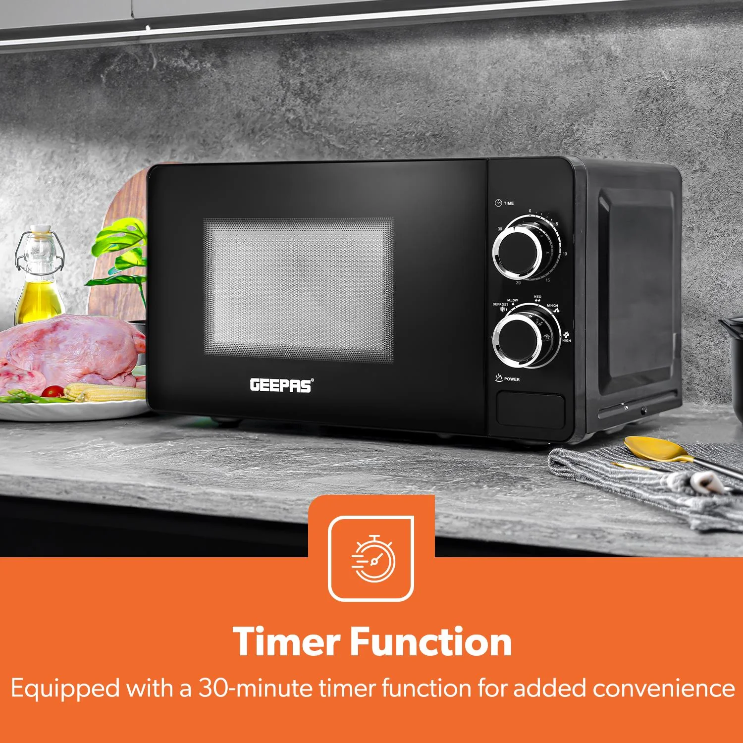 2 Slice Toaster, 1.7L Electric Kettle & 20L Microwave Bundle - Image 8