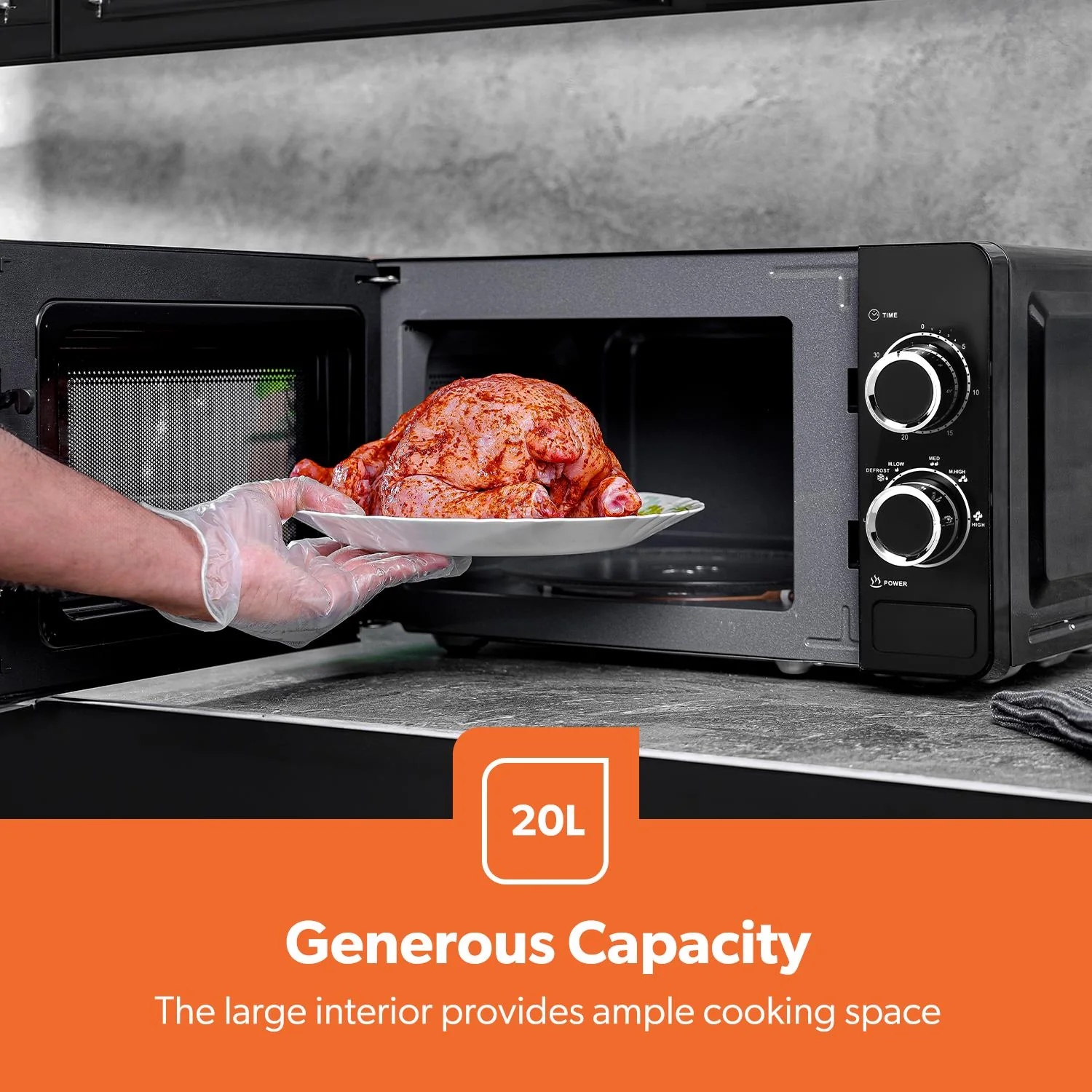2 Slice Toaster, 1.7L Electric Kettle & 20L Microwave Bundle - Image 9