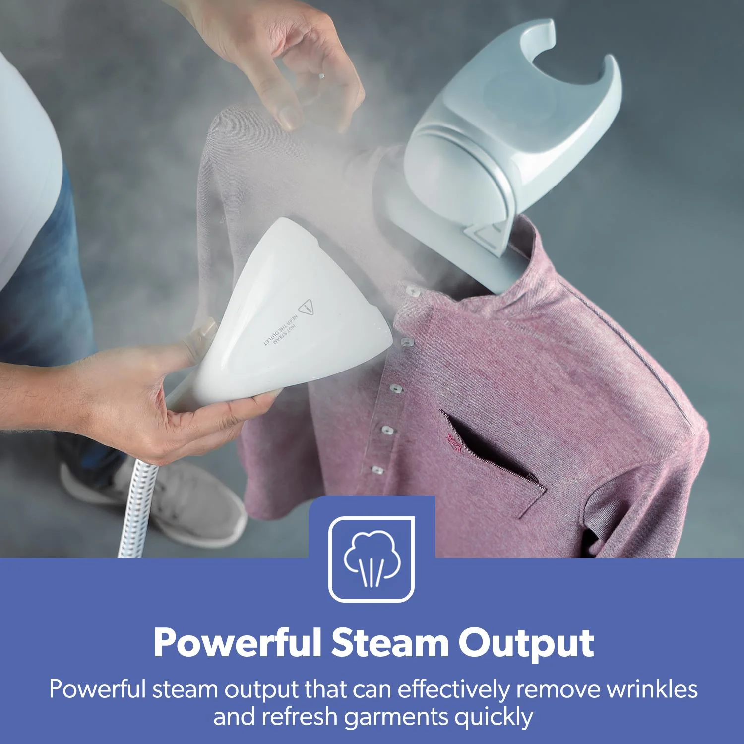 2000W Upright Vertical Garment Steamer With 11 Settings - Image 4
