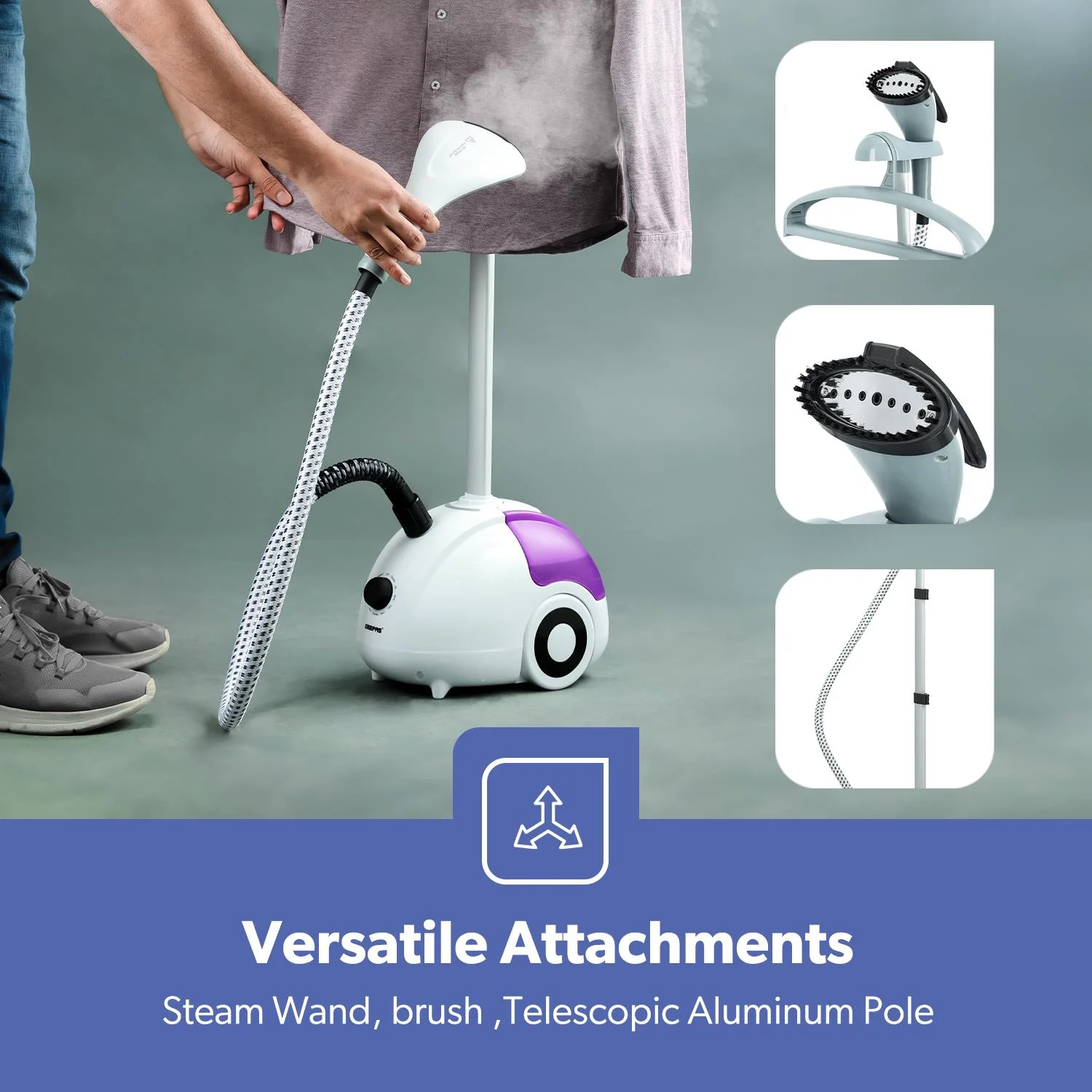 2000W Upright Vertical Garment Steamer With 11 Settings - Image 7