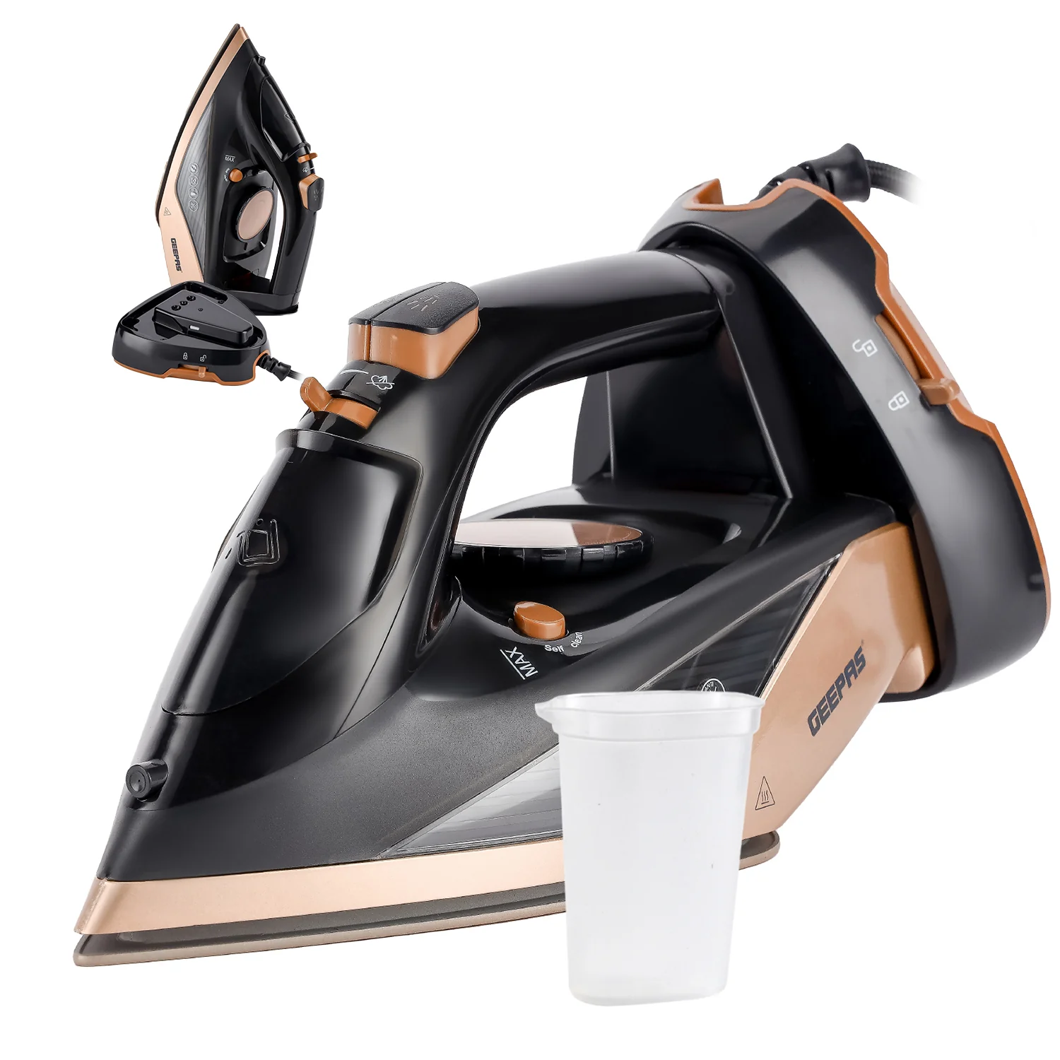 2200W Cordless Steam Iron With Ceramic Soleplate - Image 7