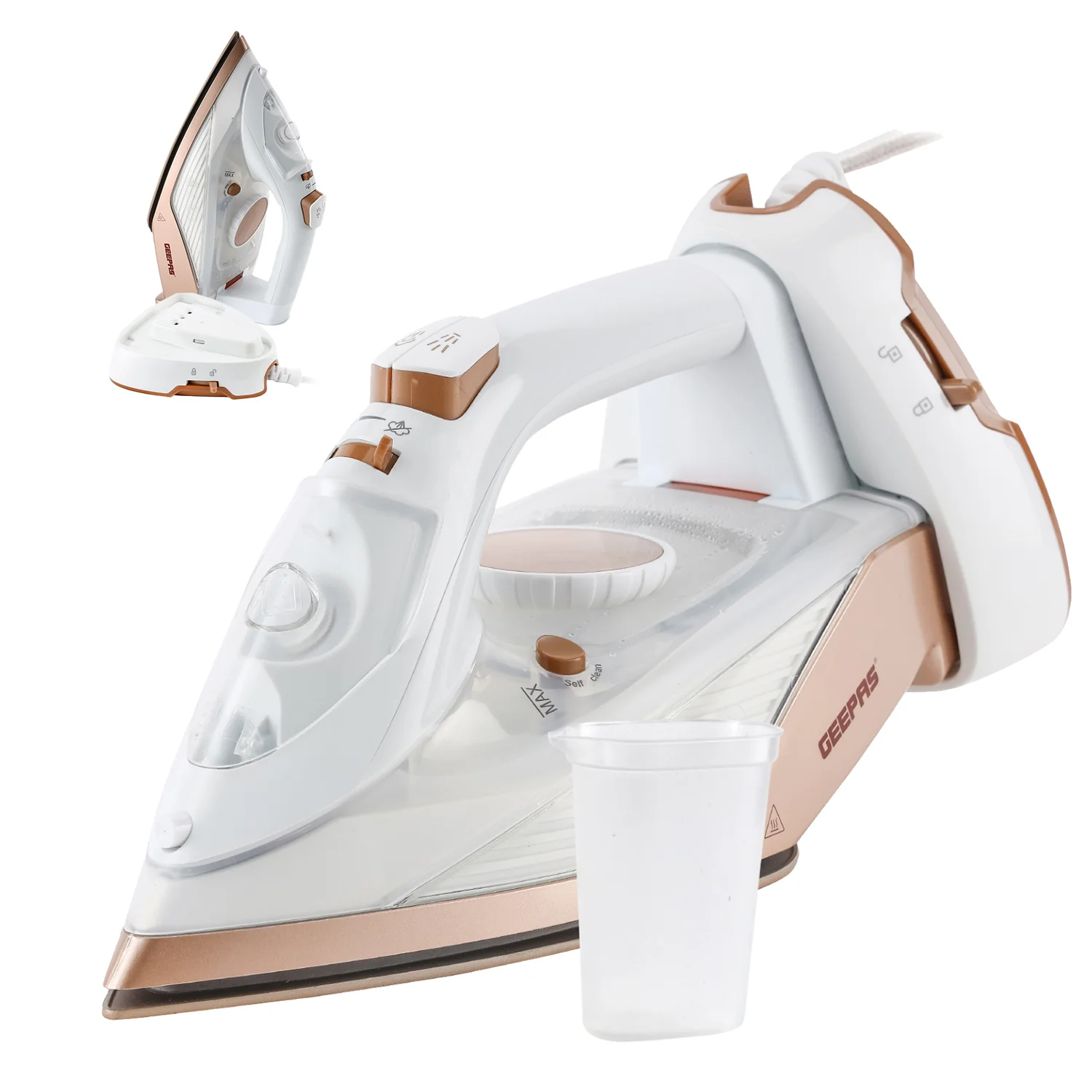2200W Cordless Steam Iron With Ceramic Soleplate - Image 9