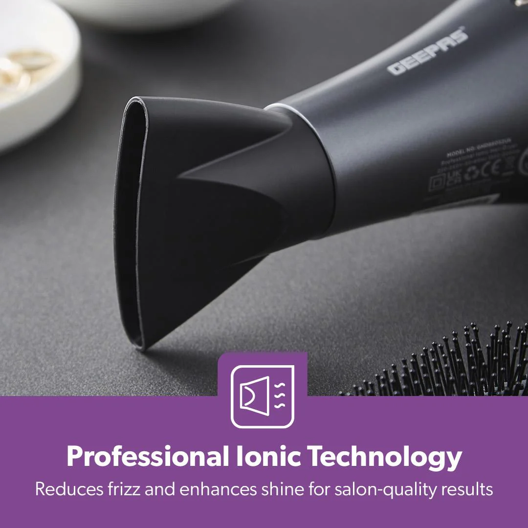 2200W Professional Ionic Hair Dryer 3 Heat & 2 Speed - Image 6