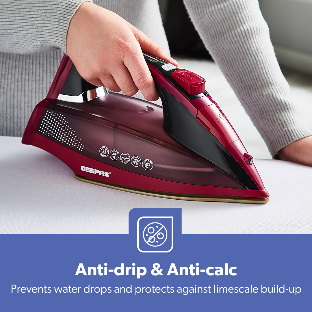 2400W Digital Display Smart Ceramic Steam Iron - Image 5