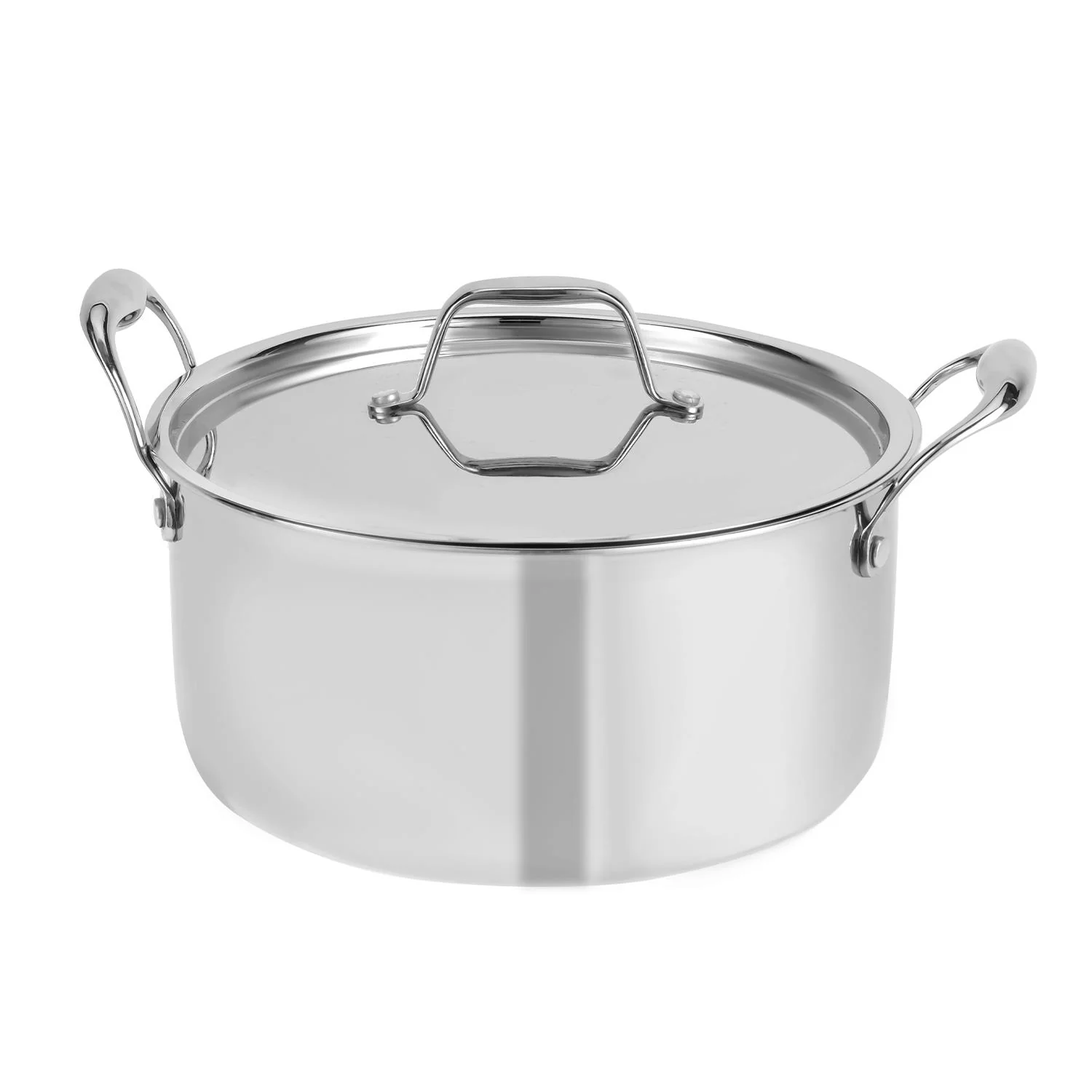 24cm Triply Stainless Steel Casserole Dish With Lid