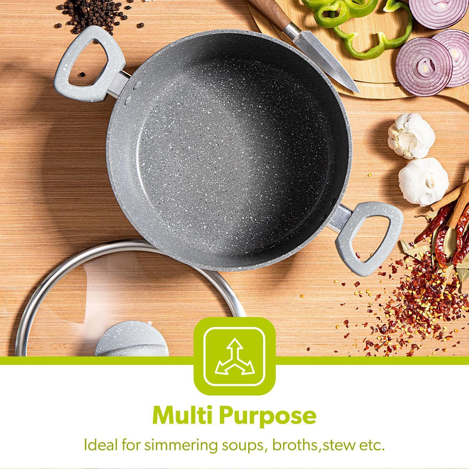 26cm Forged Aluminium Non-Stick Casserole Dish - Image 4