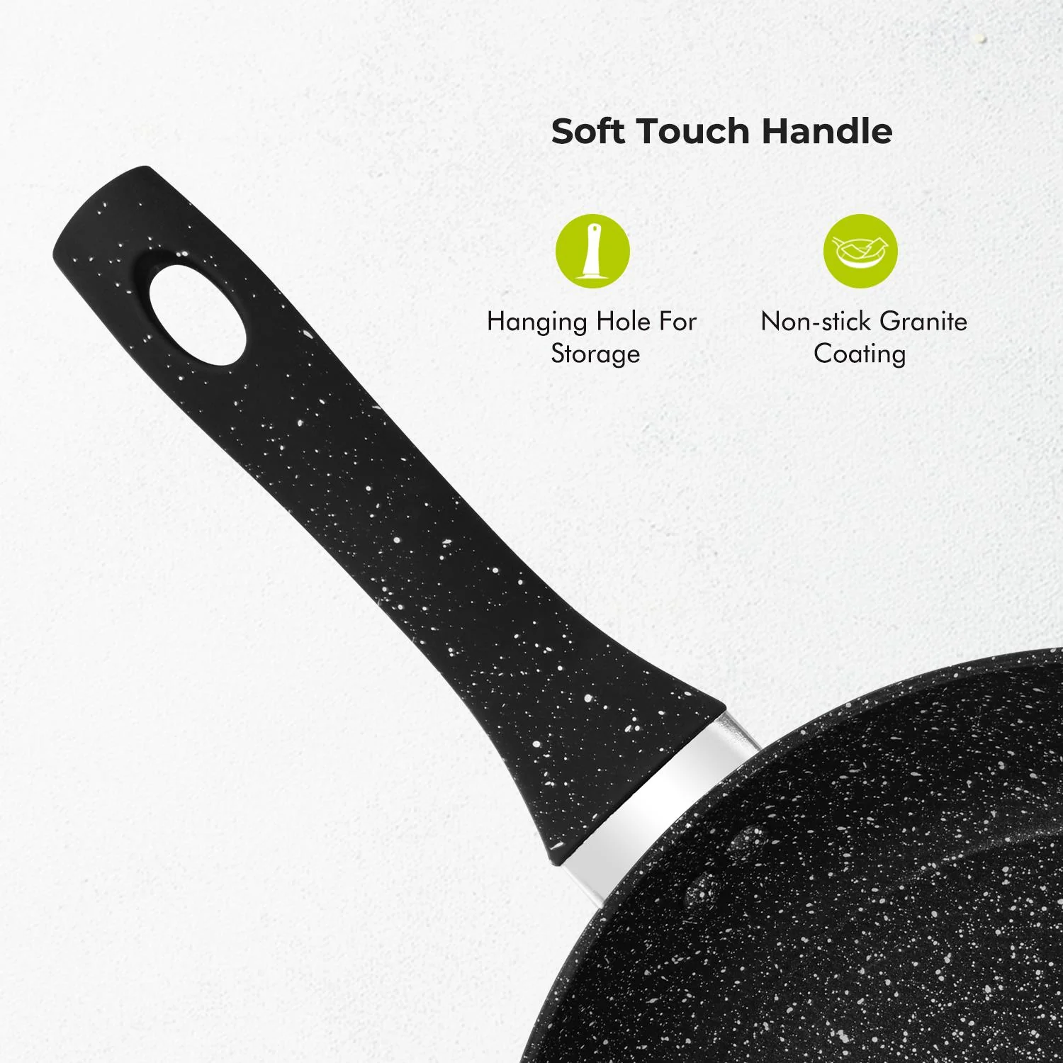 28cm Non-Stick Lightweight Granite Coated Frying Pan - Image 6