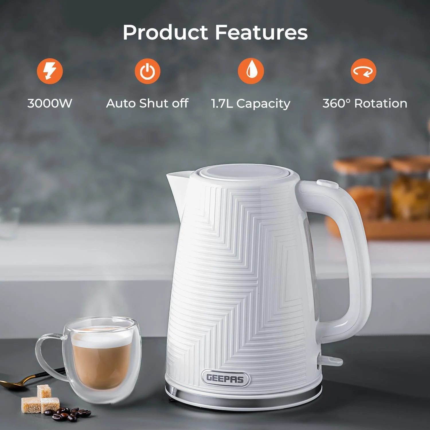 3.5L Air Fryer, 2 Slice Toaster & 1.7L Kettle White Combo - Image 3