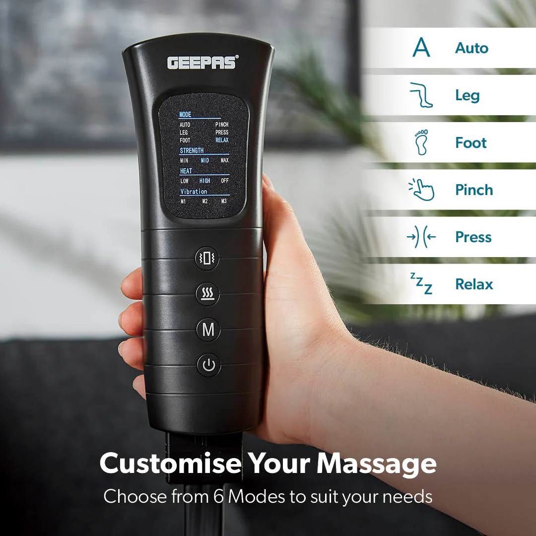 3-In-1 Leg, Foot & Calf Air Compression Massager - Image 3