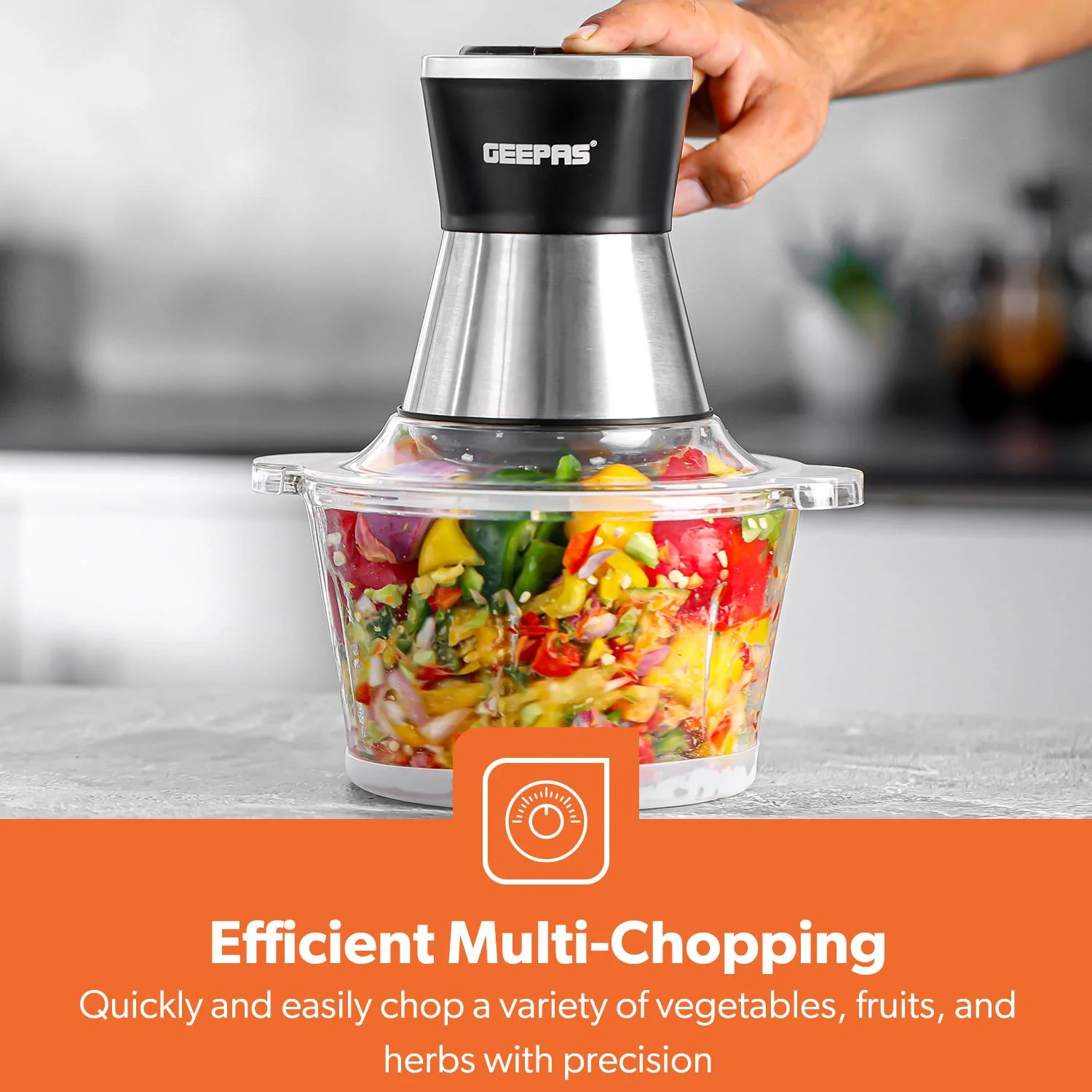 3-Tier Food Steamer & 500W Mini Food Processor Combo Set - Image 4