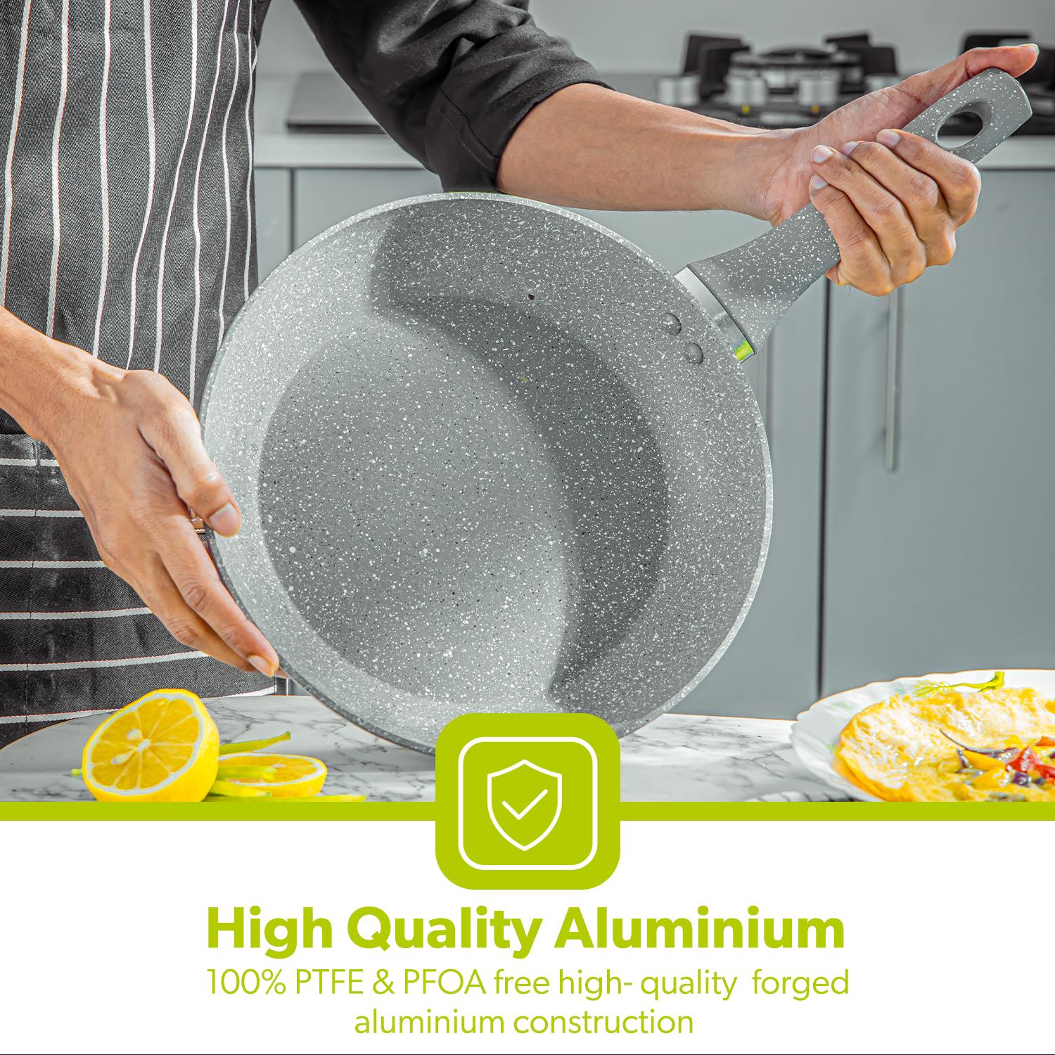 30cm Lightweight Granite Coated Non-Stick Frying Pan - Image 5