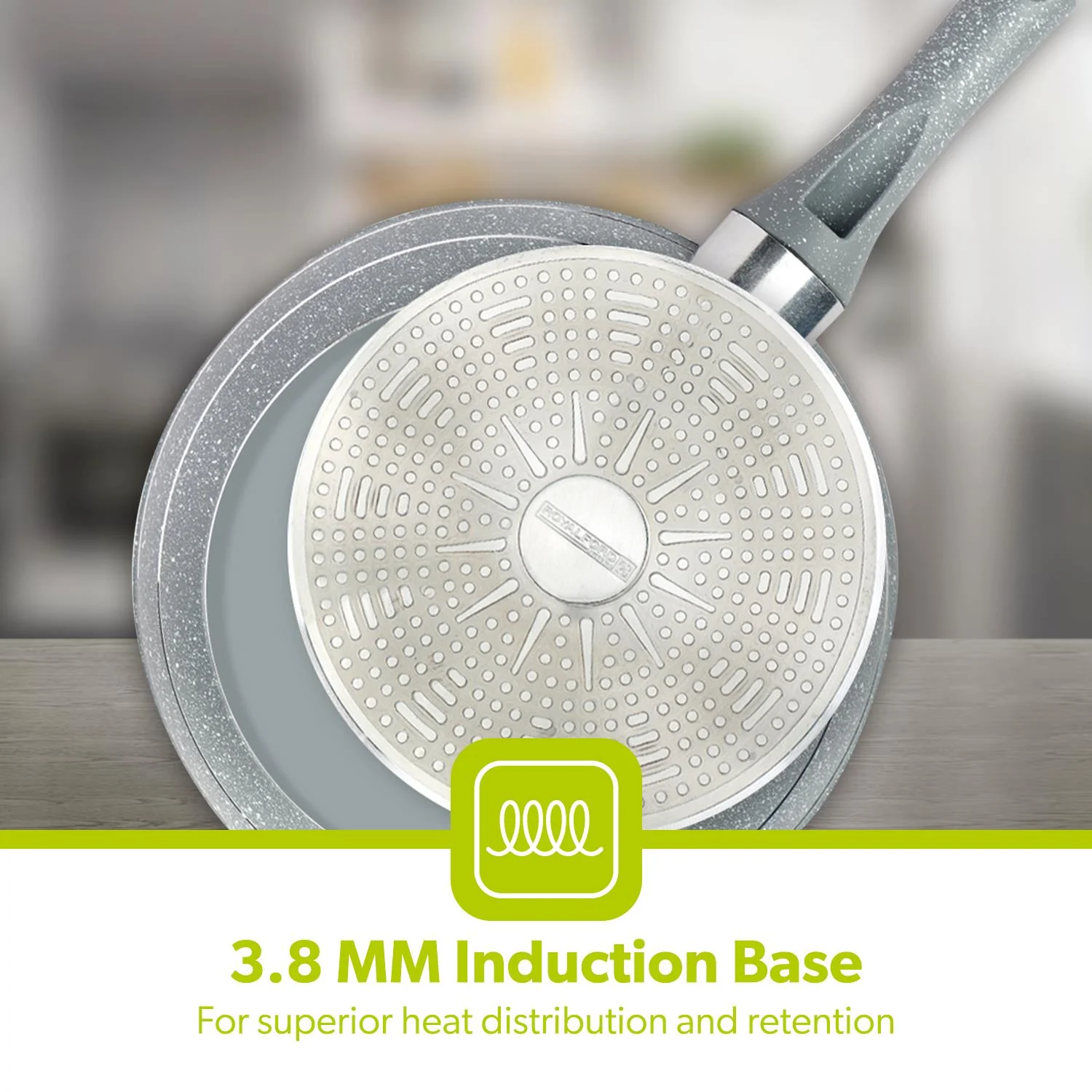 30cm Lightweight Granite Coated Non-Stick Frying Pan - Image 6