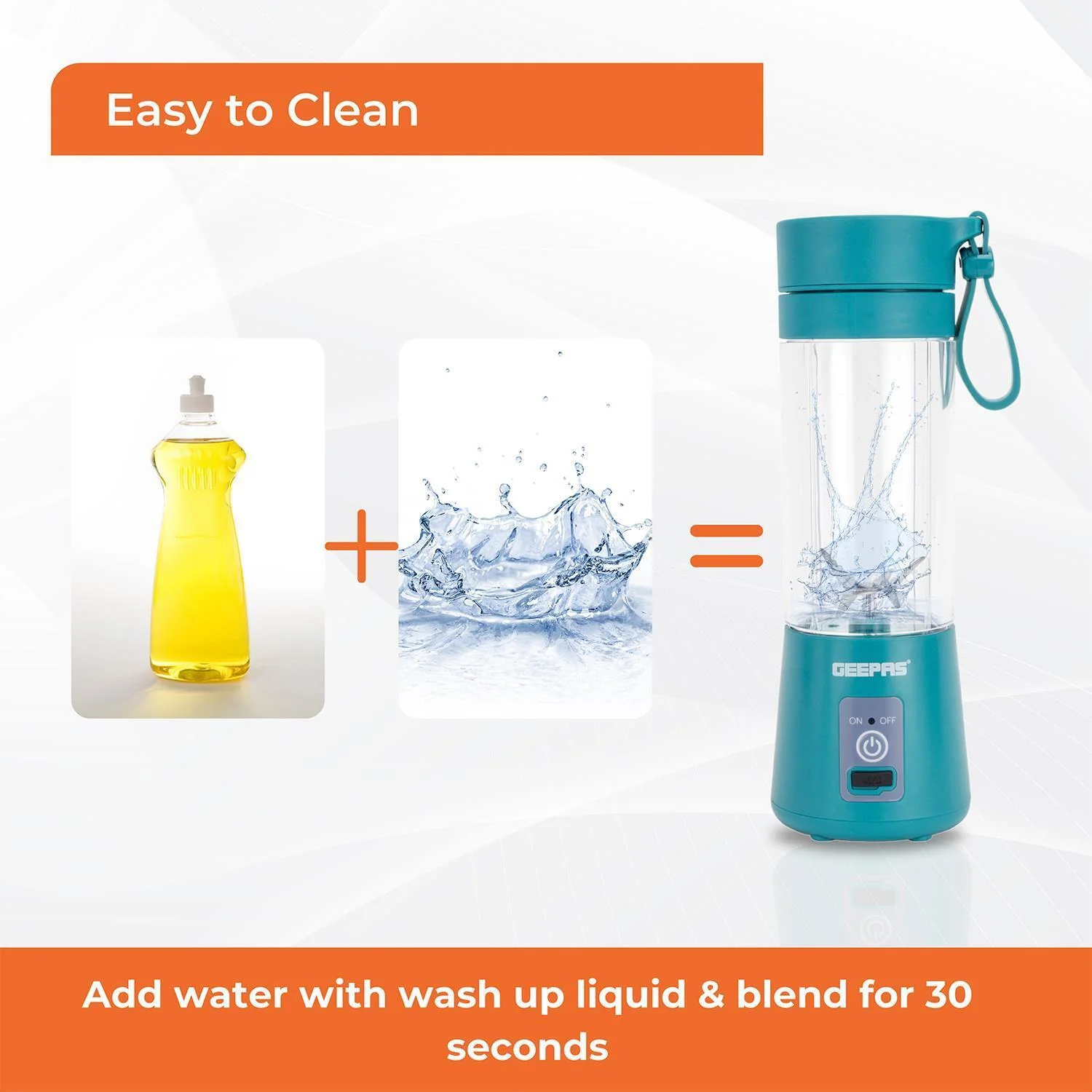 330ml Handheld Rechargeable Travel Blender (4 Colours) - Image 2