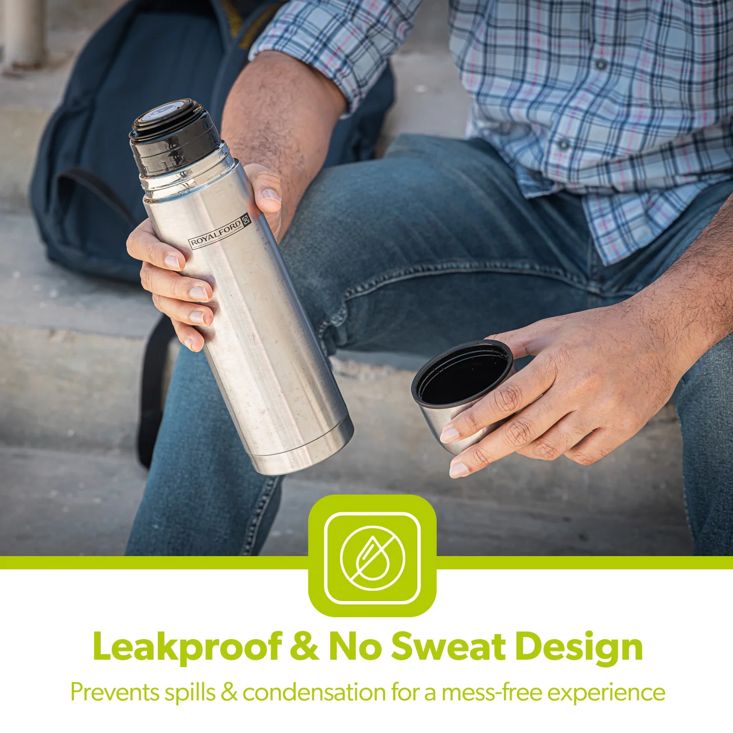 350ml Insulated Stainless Steel Flask Bottle - Image 3
