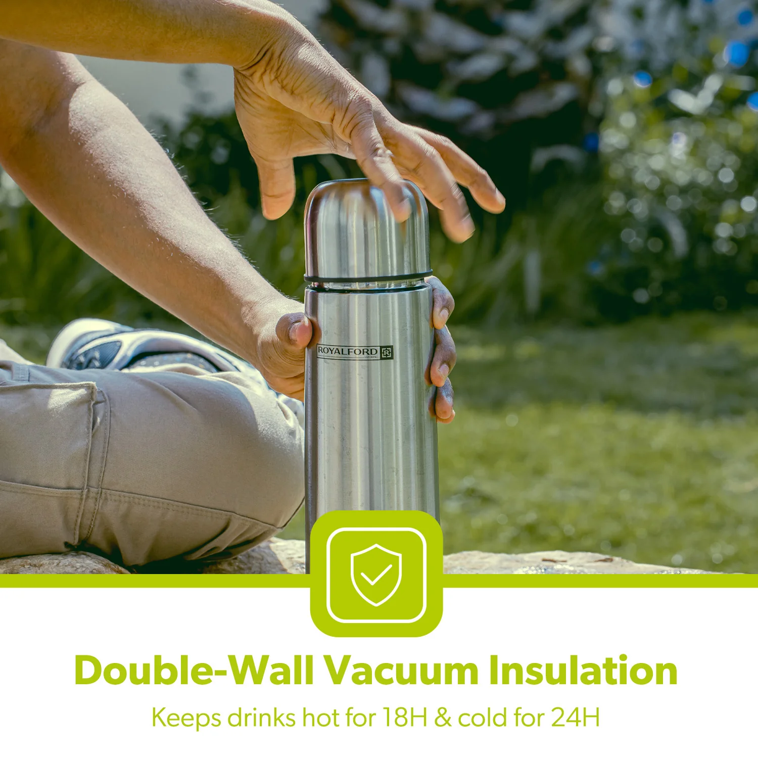 350ml Insulated Stainless Steel Flask Bottle - Image 7