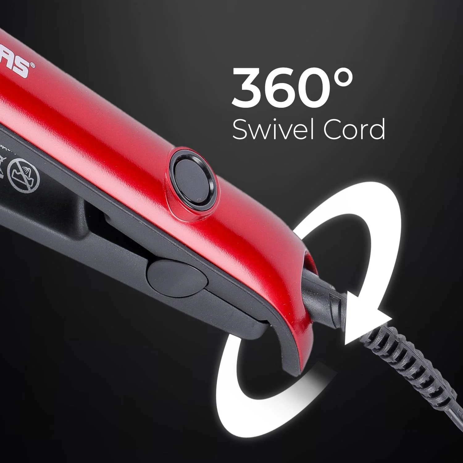 360° Pro-Slim Ceramic Hair Straightener - Image 5