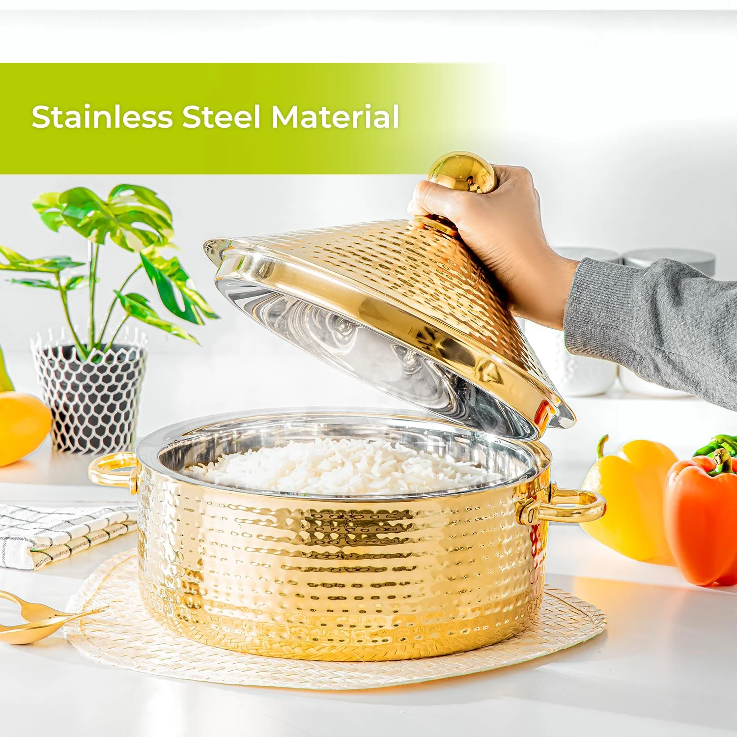 3L and 4L Stainless Steel Serving Dish and Food Warmer - Image 5
