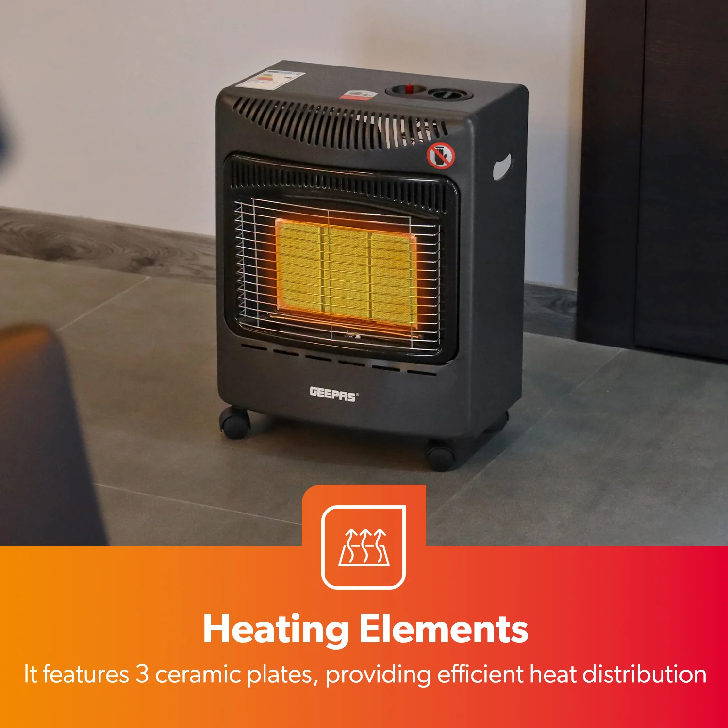 4.2KW Portable Indoor Gas Heater with Piezoelectric Ignition - Image 7