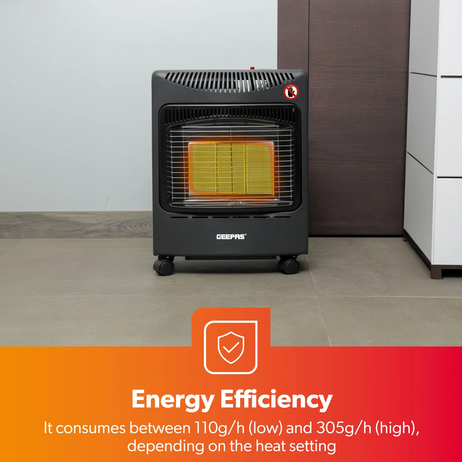 4.2KW Portable Indoor Gas Heater with Piezoelectric Ignition - Image 8
