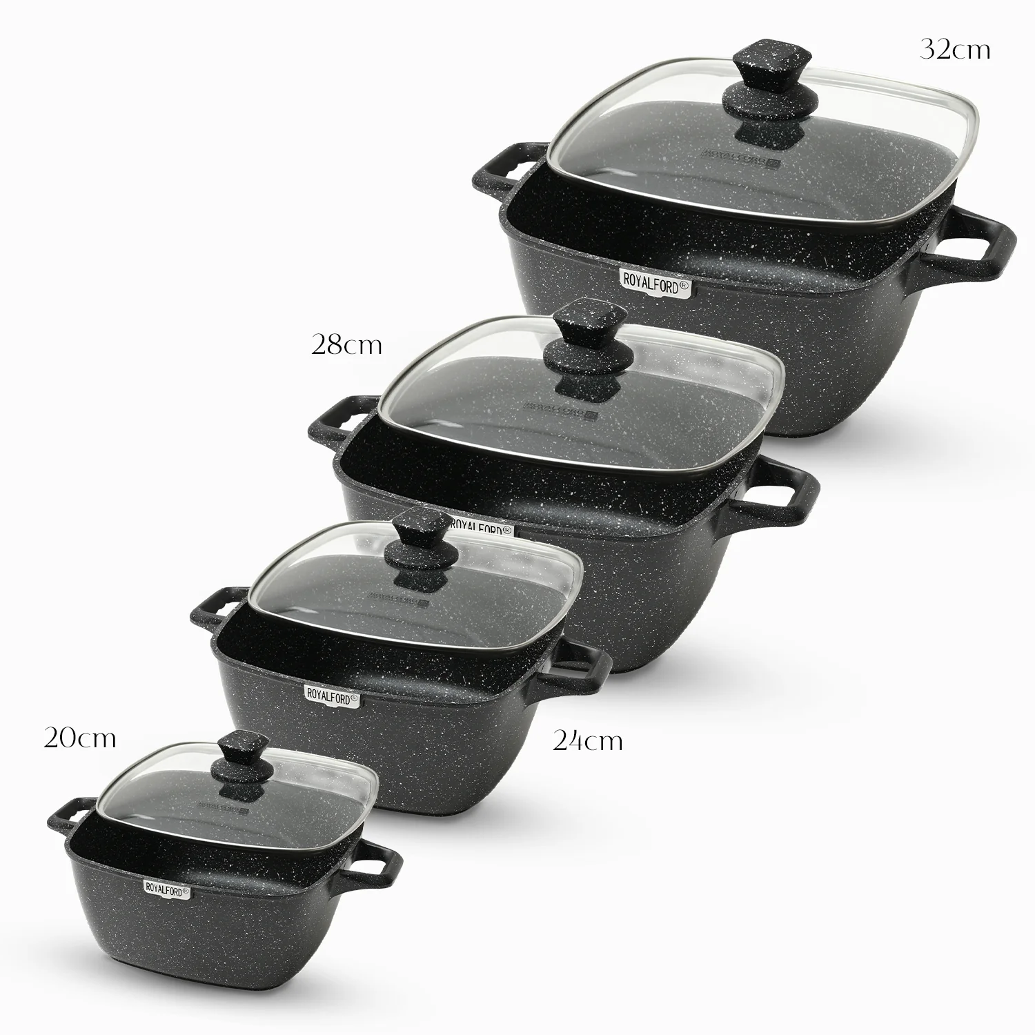 Four Piece Die-Cast Lightweight Aluminium Cookware Set - Image 5