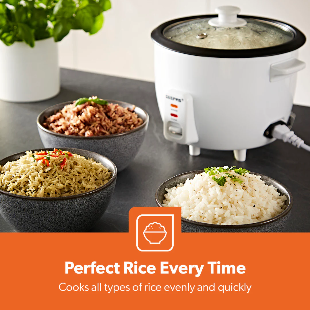 450W Rice Cooker With Steam Tray Keep Warm Function 1L - Image 3