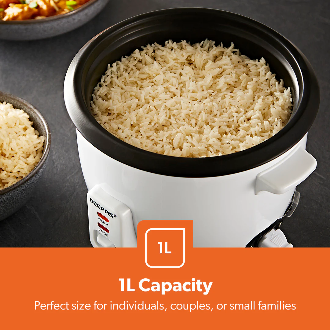 450W Rice Cooker With Steam Tray Keep Warm Function 1L - Image 6