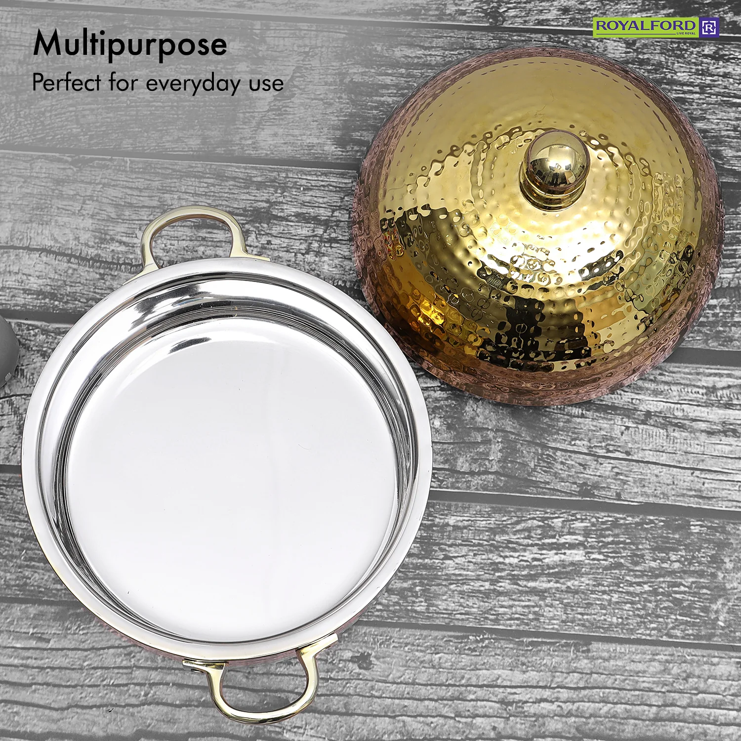 4L Gold Monarch Dome Hot Pot Serving Dish - Image 4