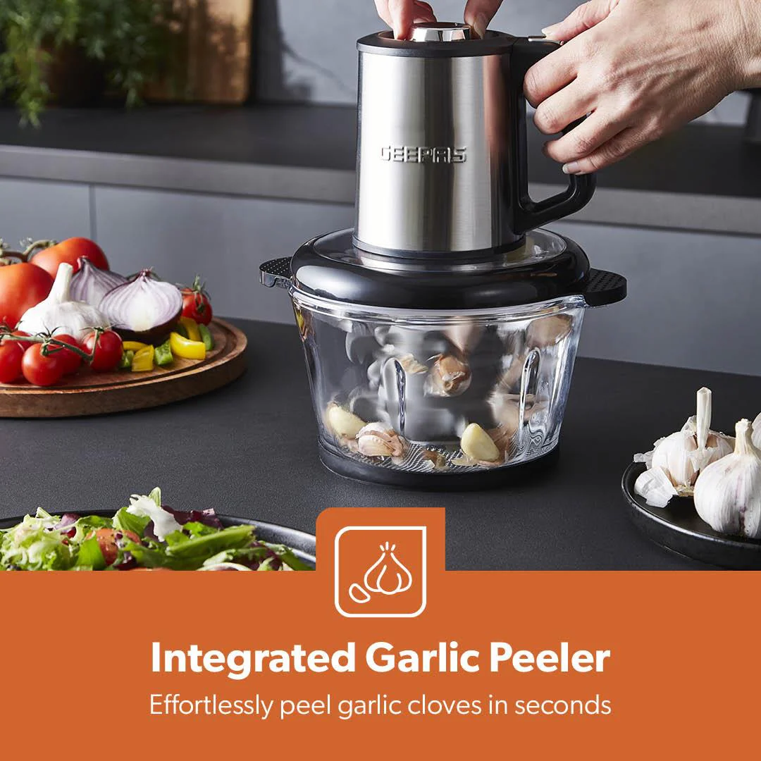 500W Mini Food Processor Chopper and Meat Grinder 2L - Image 3