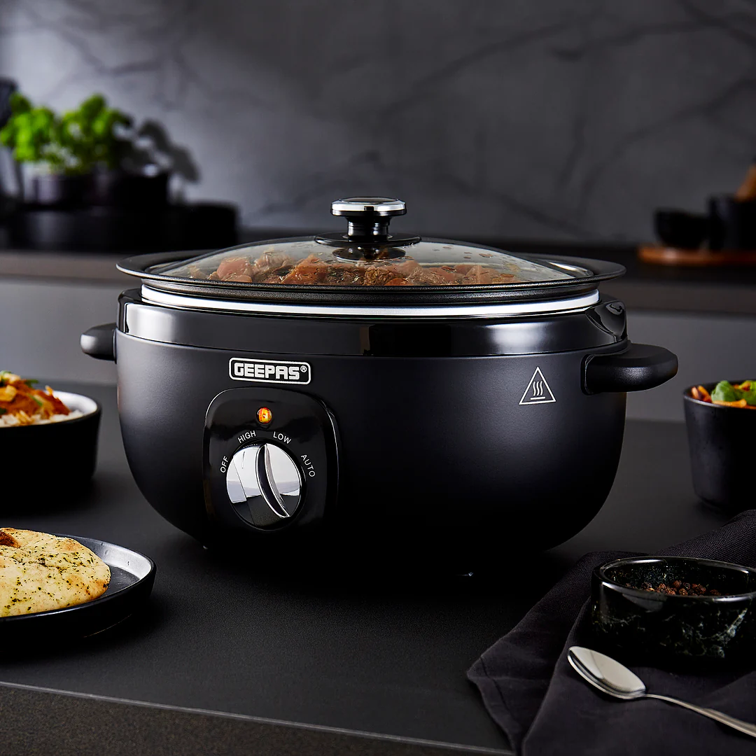 6.5L Black Matt Premium Electric Multi Slow Cooker - Image 2