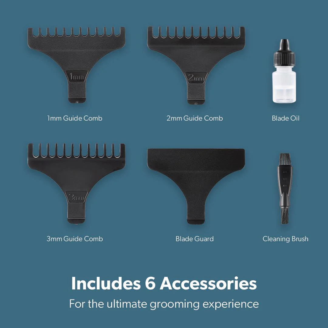 6-In-1 Rechargeable Hair Clipper and Electric Trimmer - Image 7