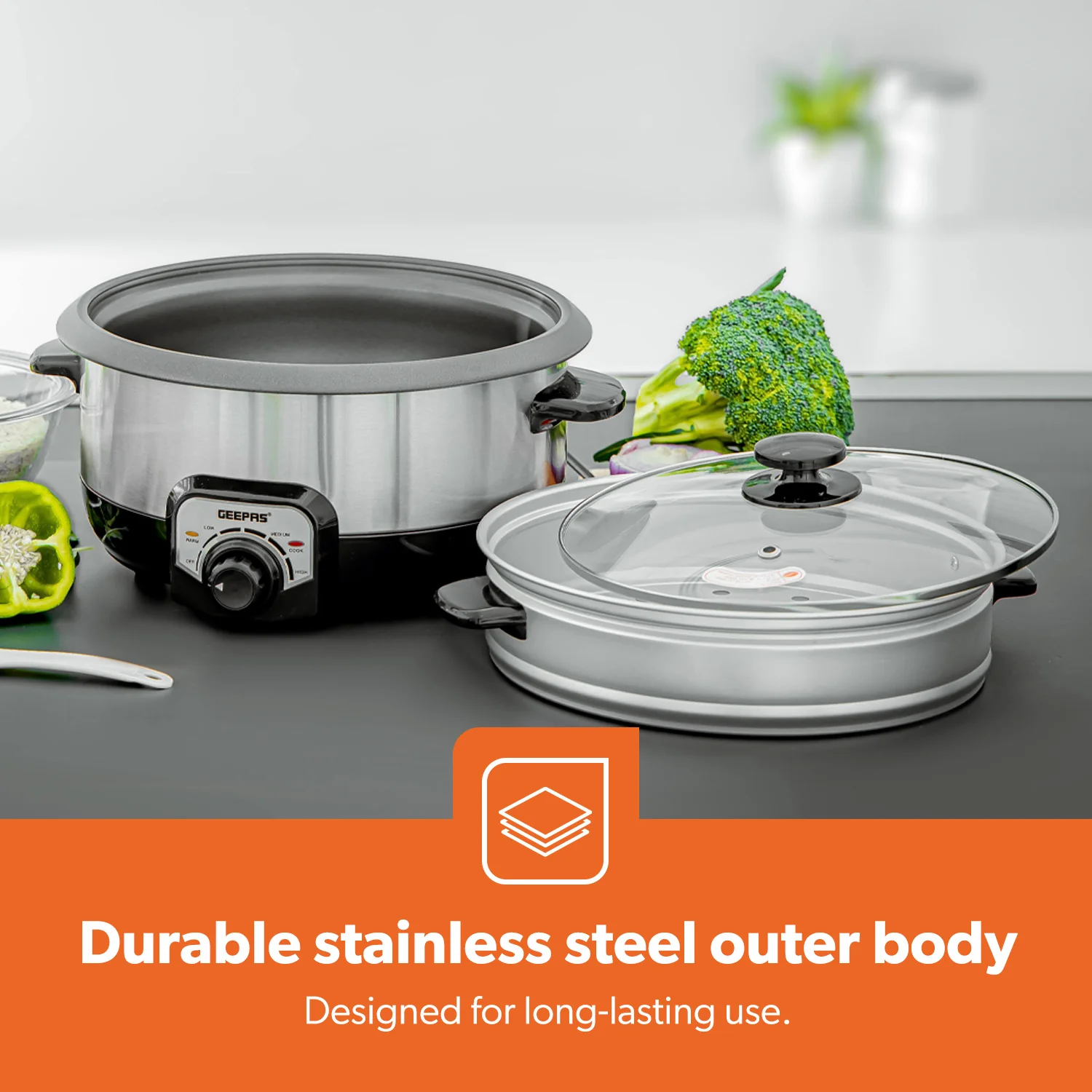 7-In-1 3L Smart Multi Cooker, Slow Cooker and Steamer - Image 5